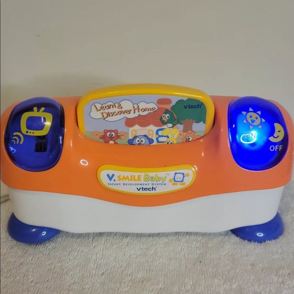 V.Tech V.Smile Baby Learning Console W/learn & Discover Game Excellent Condition - Picture 9 of 13